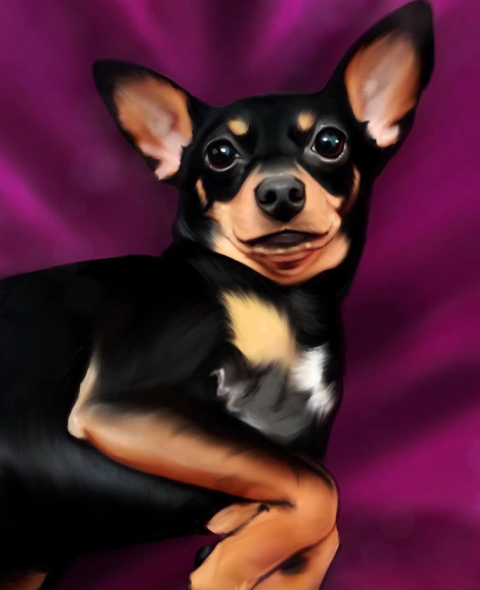 Dog portrait II, classic style